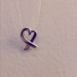 Tiffany & Co. Paloma heart necklace .925 sterling